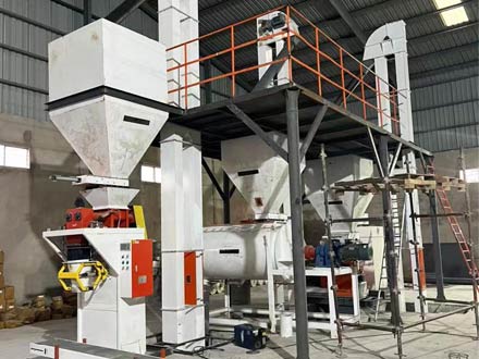 5 tons per hour feed powder production line being installed in Zambia