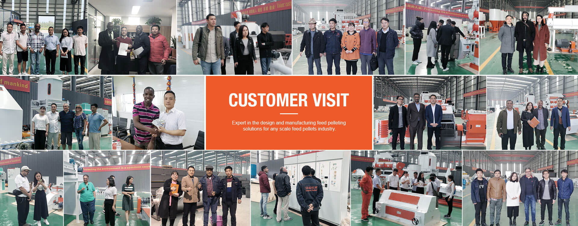 Customers Visit Strongwin Factory For Feed Making Machines
