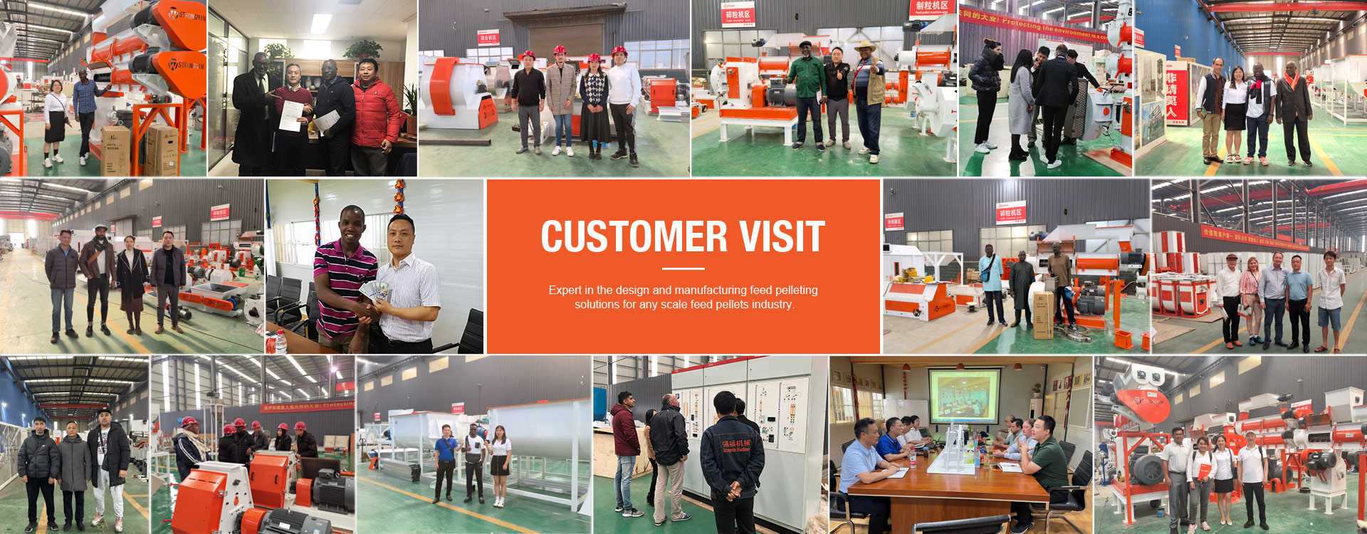 Customers Visit Strongwin Factory For Feed Making Machines