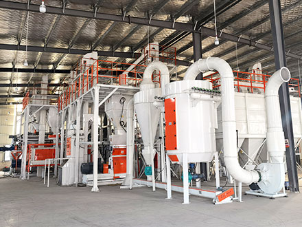 The 5 tons per hour fish feed extrusion line has been installed in Hubei Province, China