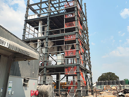 SZLH420 Feed Pellet Production Line Project is currently being installed in Zimbabwe.
