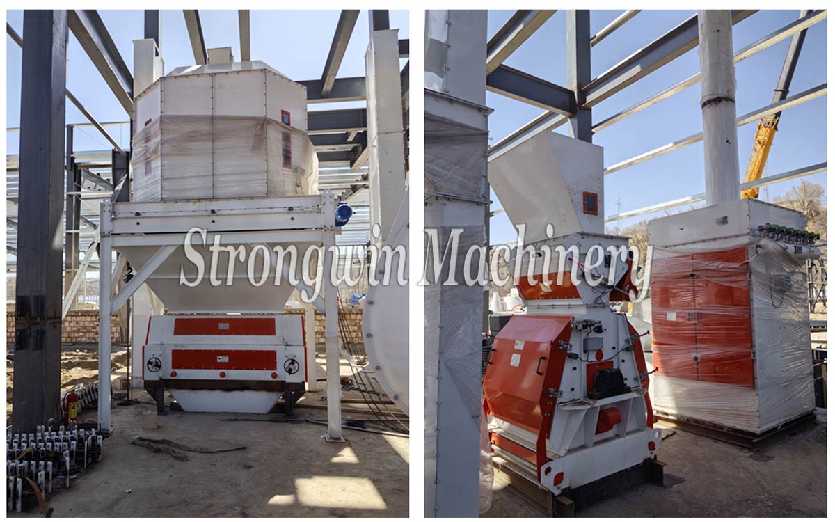 30 tons per hour poultry feed production plant in Gansu Province, China