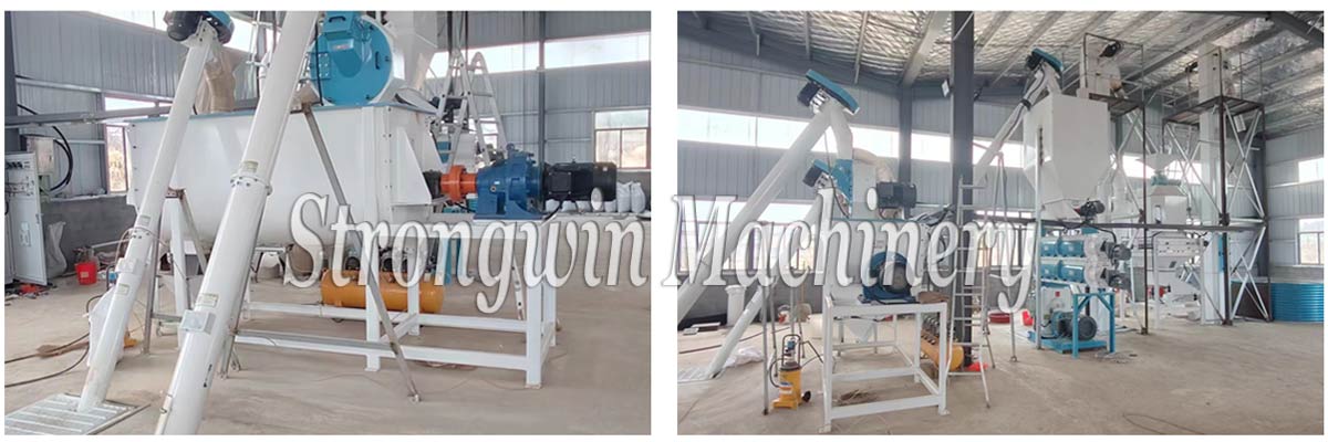 3 tons per hour duck feed production plant in Anhui Province, China