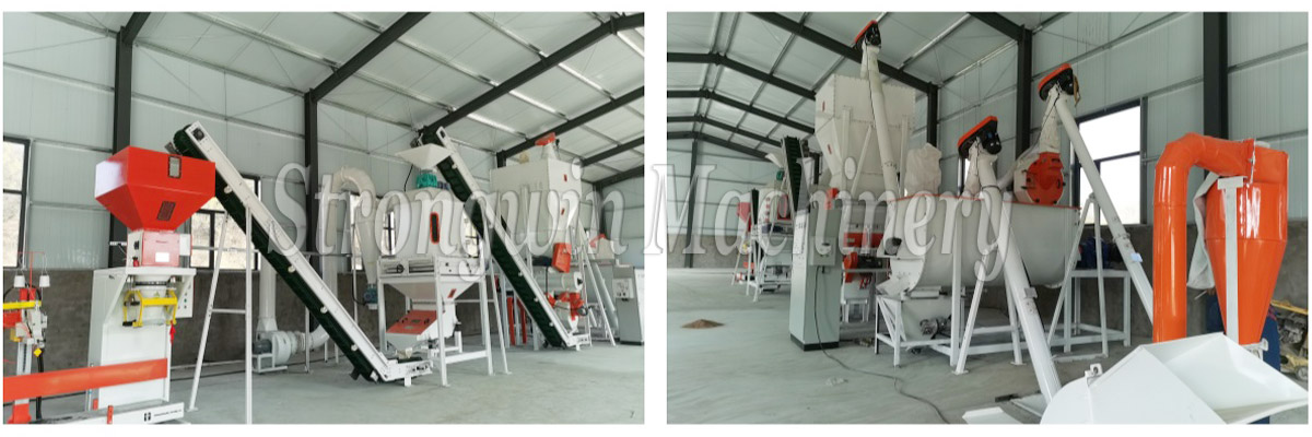 SZLH 250 grass pellet line installation completed