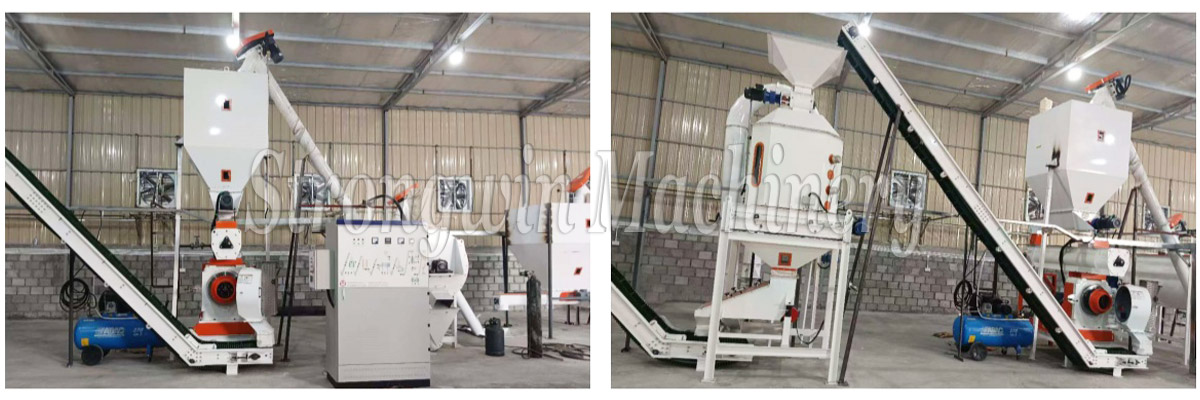 SZLH320 pellet feed production line in Kuwait 