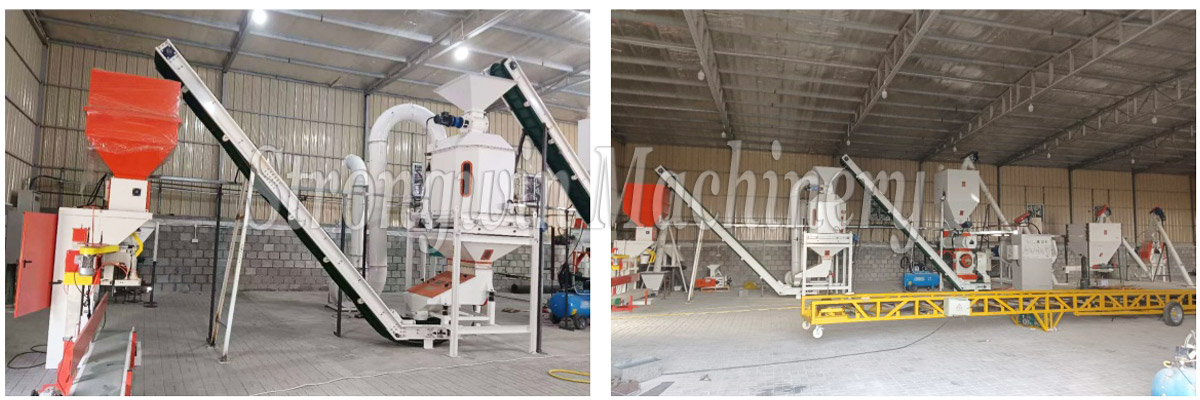 SZLH320 pellet feed production line in Kuwait 