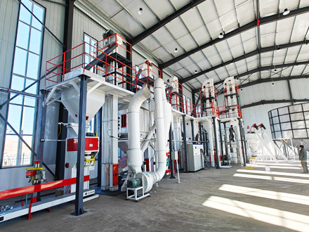 SZLH 350 animal feed pellet production line installation completed