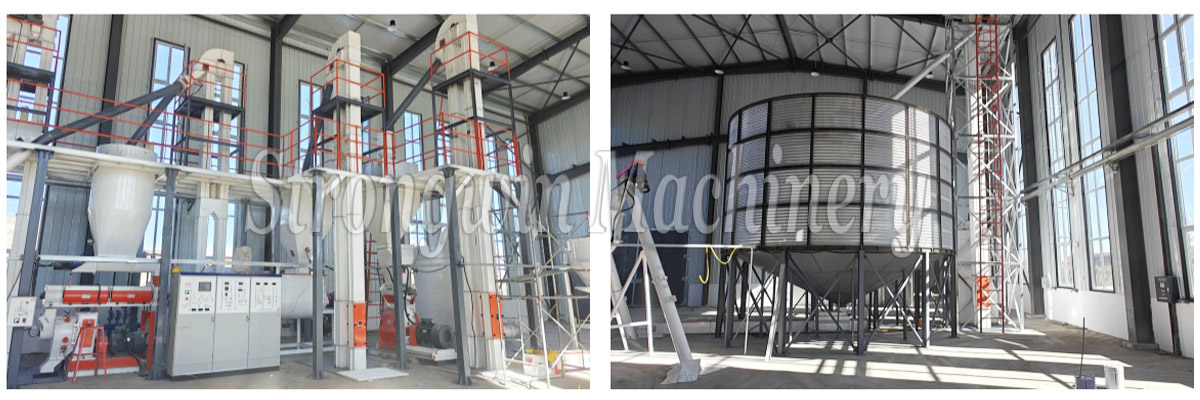 SZLH 350 animal feed pellet production line installation completed