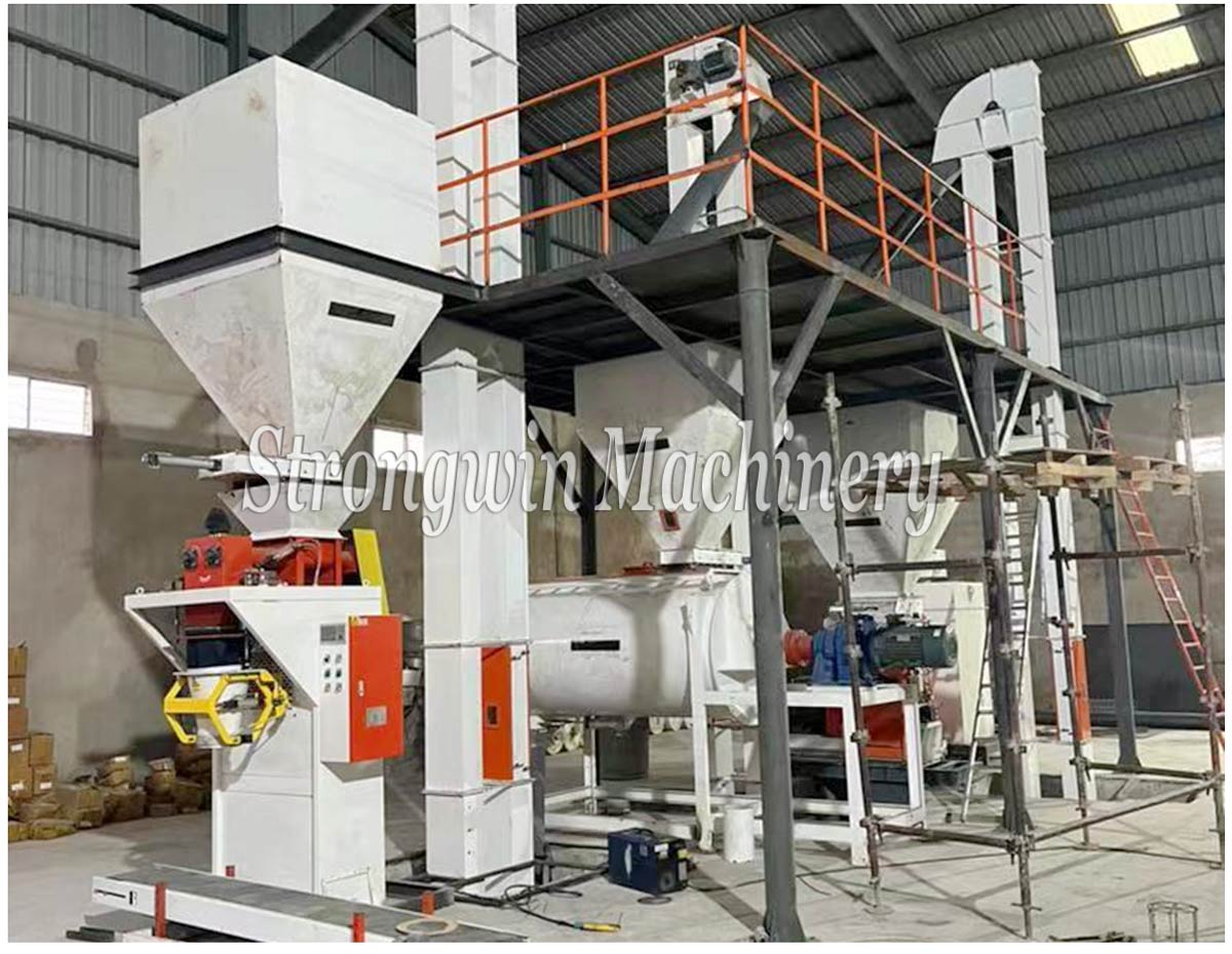 5 tons per hour feed powder production line being installed in Zambia