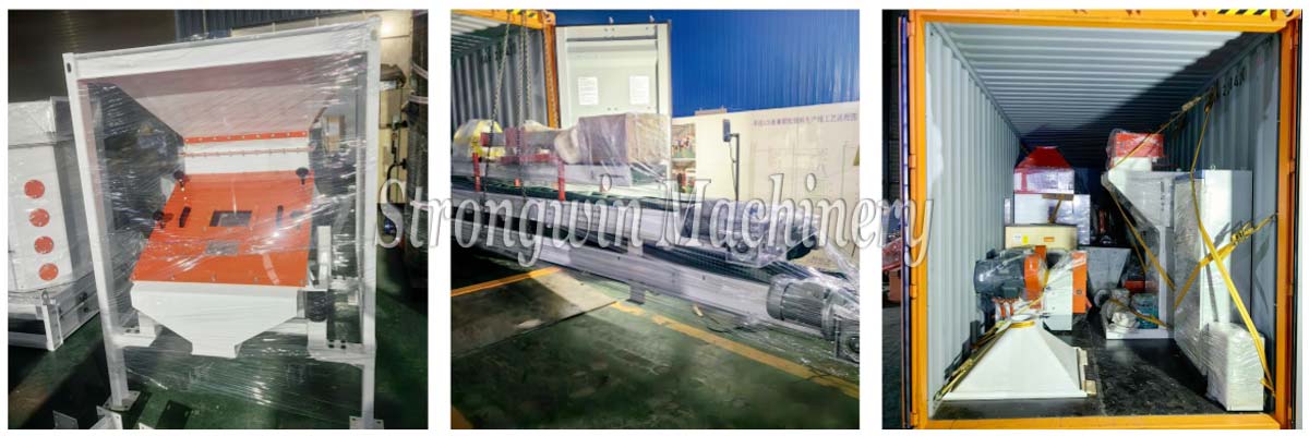 SZLH250 Poultry Feed Pellet Manufacturing Machine Plant packing and shipping to Bolivia