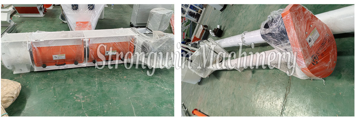 SZLH250 feed production unit machines packing and shipping to Qinhai, Chiia