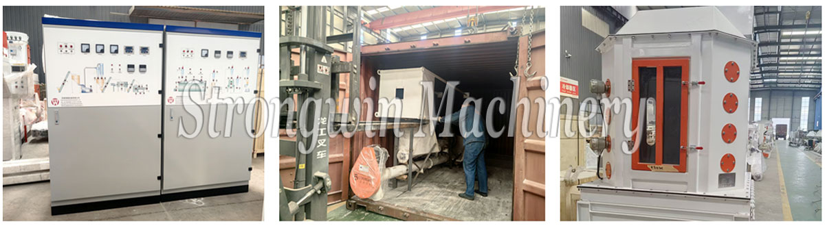 Fish feed extrusion line packing and shipping to Guatemala