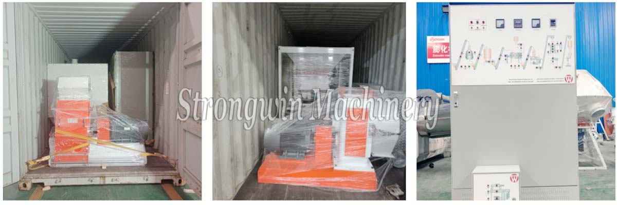 2-4 TPH Animal Feed Pellet Manufacturing Machine Plant packing and shipping to Mexico