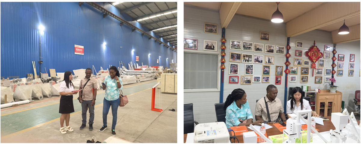 Customers from Ghana visits our factory for feed pellet plants