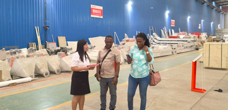 Customers from Ghana visits our factory for feed pellet plants