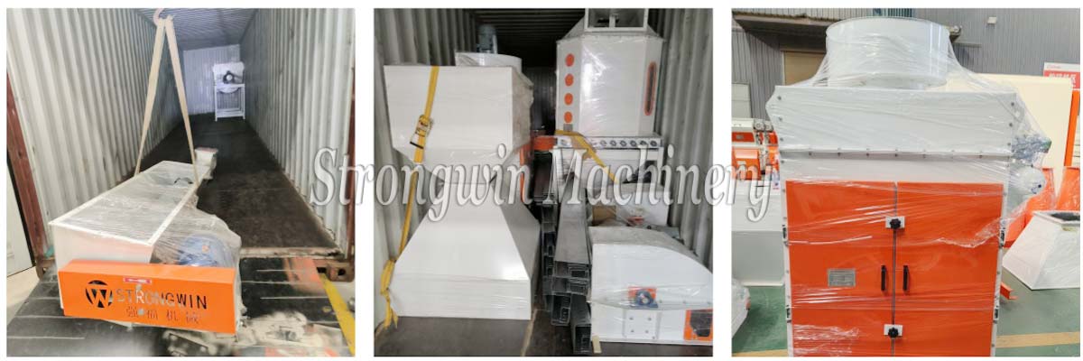 1TPH Floating Fish Feed Manufacturing Machine packing and shipping to Burkina Faso