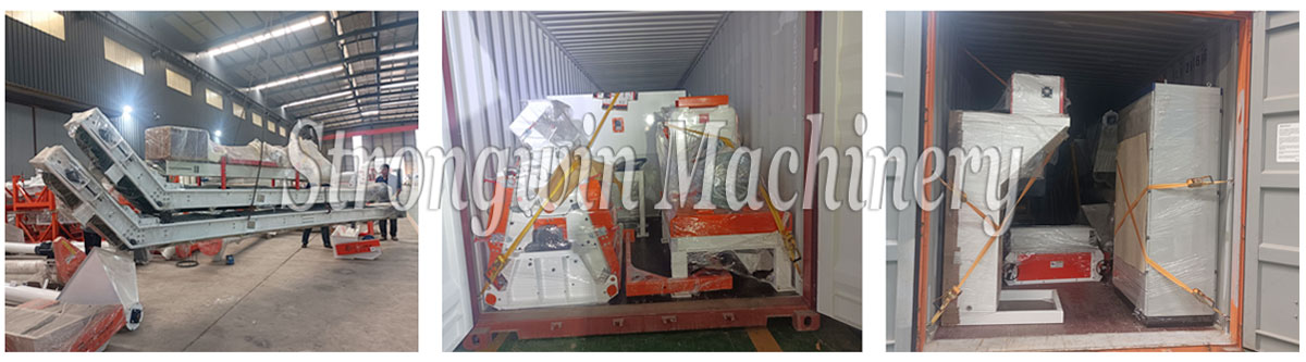 SZLH320 animal feed pellet production plant packing and shipping to Kuwait