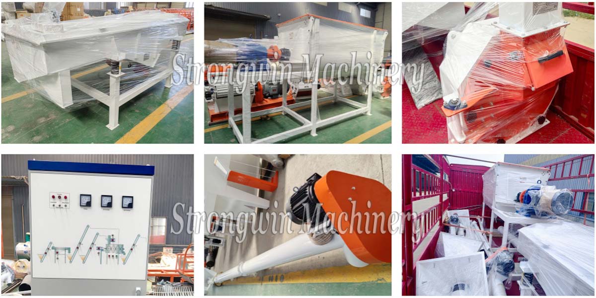 Animal Feed Mixing System Machine packing and shipping to Bangladesh