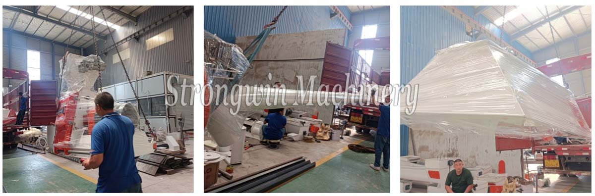 22kw animal feed crushing system equipment packing and shipping to Hebei Province, China