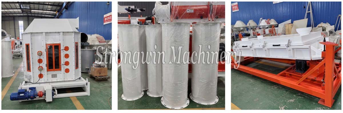 Animal Feed Pellet Cooling System Machine packing and shipping to Laos