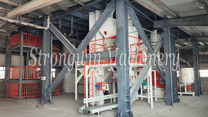 10 tons per hour chicken feed production line in Heilongjiang Province, China