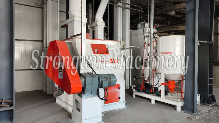 10 tons per hour chicken feed production line in Heilongjiang Province, China