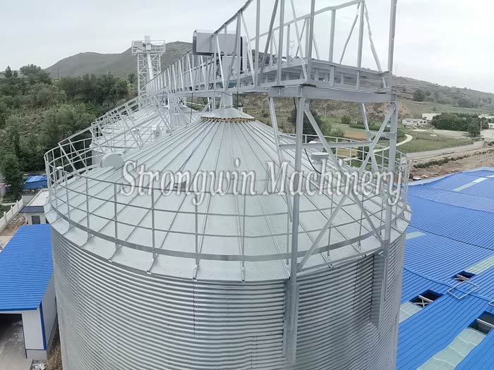 Double SZLH508 Animal feed production machine installation site in Gansu Province, China