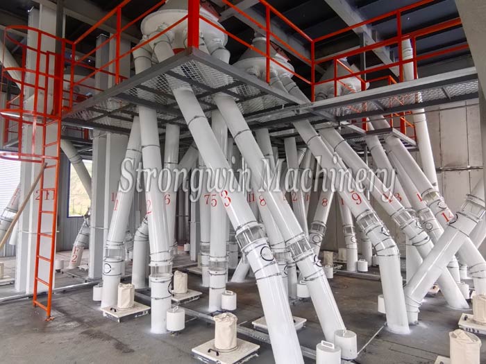 Double SZLH508 Animal feed production machine installation site in Gansu Province, China