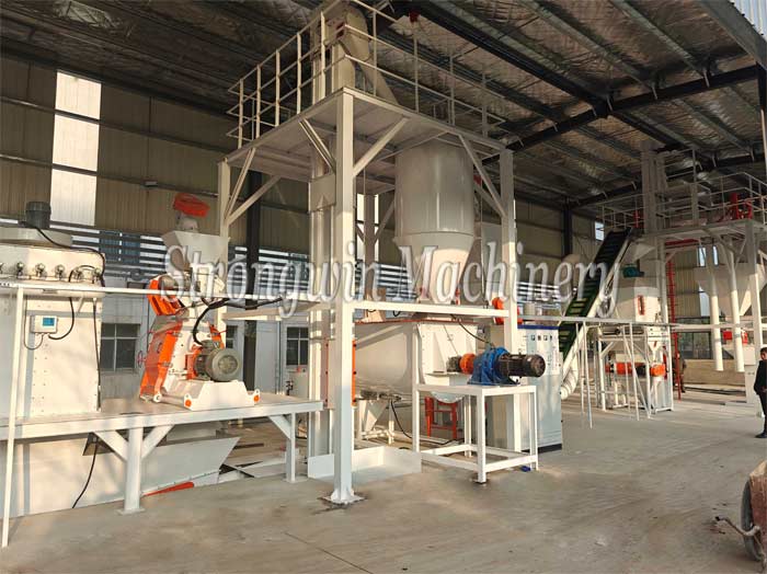 3 tons per hour poultry feed production plant in Hubei Province, China