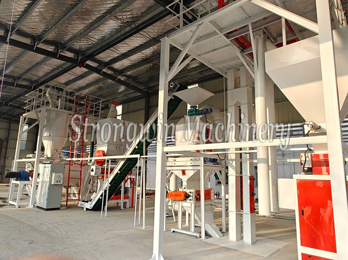 3 tons per hour poultry feed production plant in Hubei Province, China
