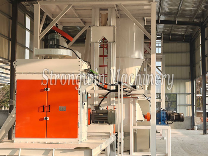 3 tons per hour poultry feed production plant in Hubei Province, China