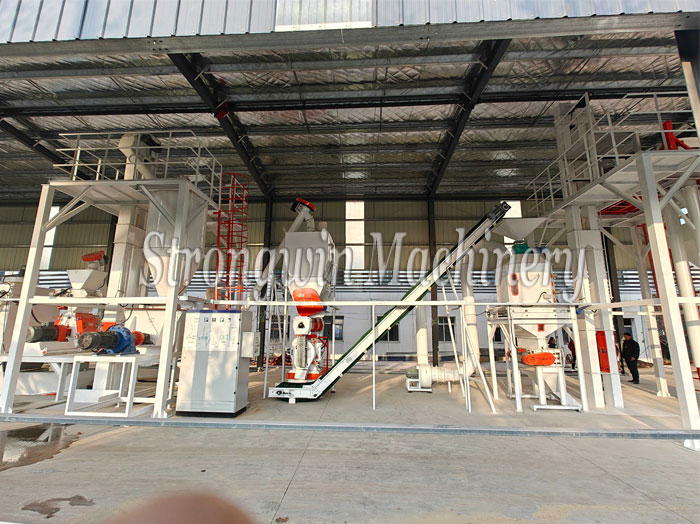 3 tons per hour poultry feed production plant in Hubei Province, China