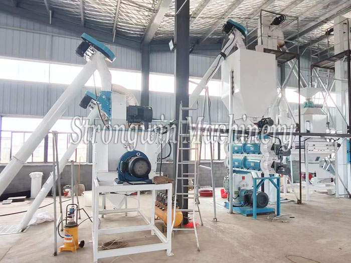 3 tons per hour duck feed production plant in Anhui Province, China