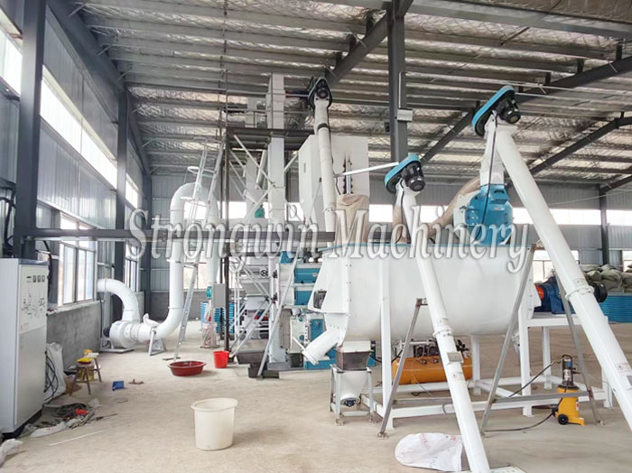 3 tons per hour duck feed production plant in Anhui Province, China