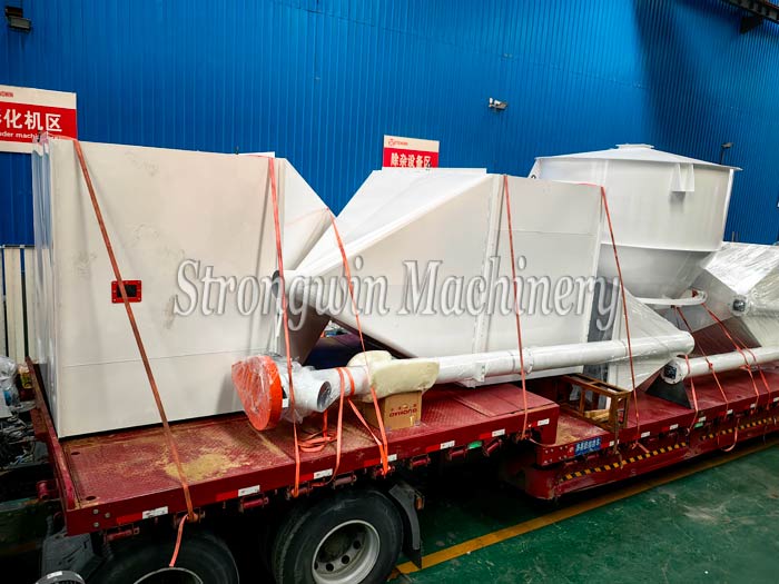 55KW animal feed powder production plant packing and shipping to Henan Province, China