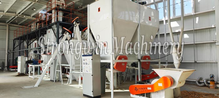 SZLH420 grass pellet feed production line in Xinjiang Province, China