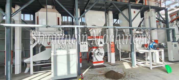 SZLH420 grass pellet feed production line in Xinjiang Province, China