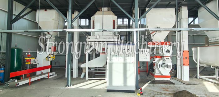SZLH420 grass pellet feed production line in Xinjiang Province, China