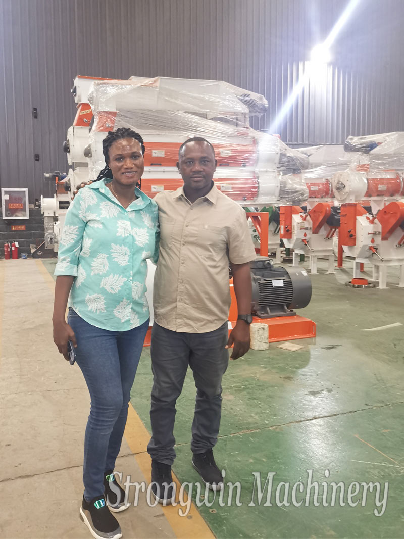 Customers from Ghana visits our factory for feed pellet plants