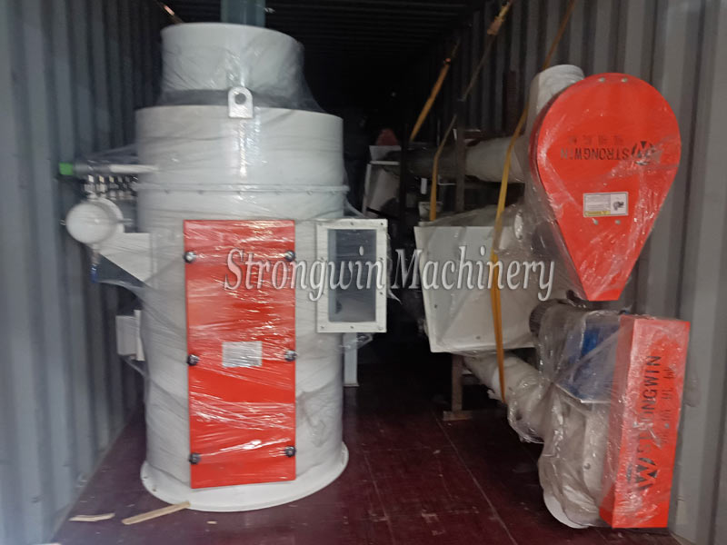 37kw animal feed powder production unit machines packing and shipping to Guinea