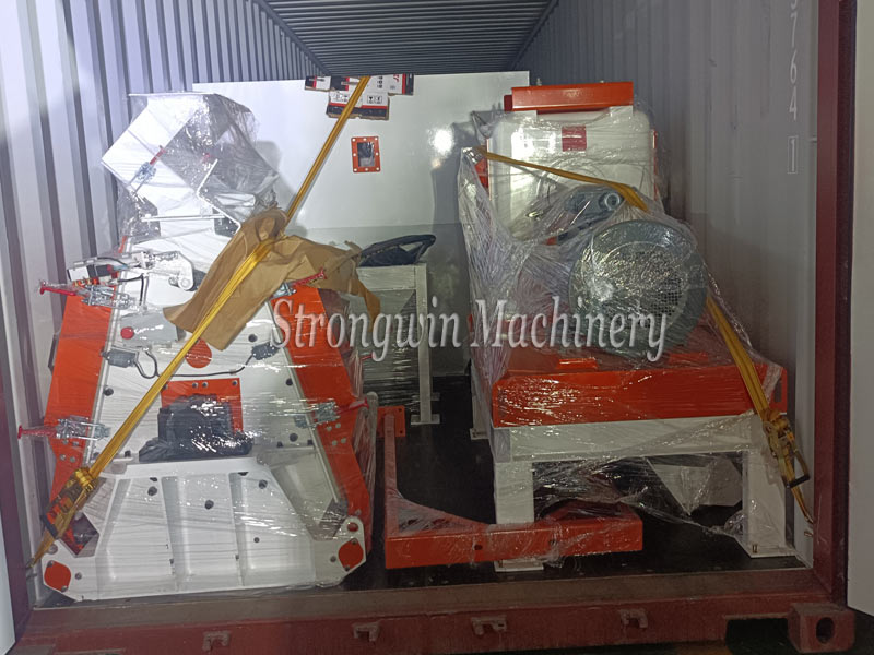 SZLH320 animal feed pellet production plant packing and shipping to Kuwait