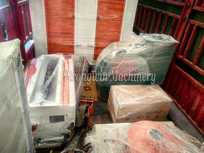 Corn powder production plant packing and shipping to Hubei Province, China