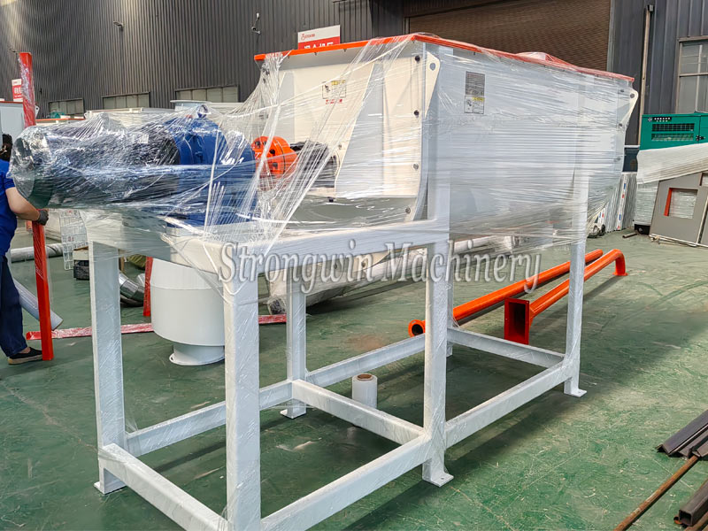 SZLH250 feed production unit machines packing and shipping to Qinhai, Chiia