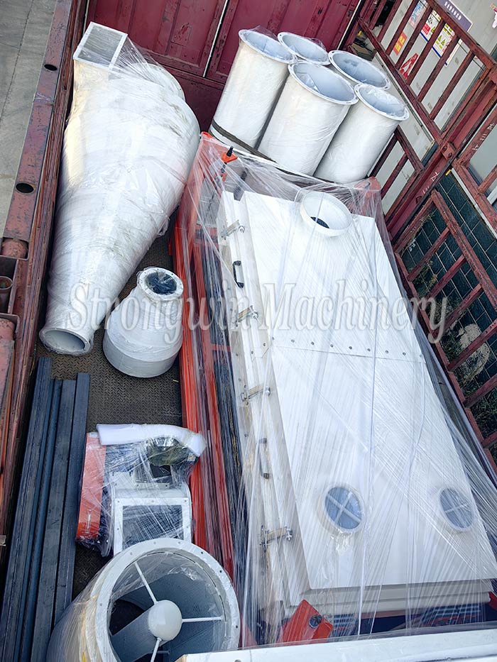 Animal Feed Pellet Cooling System Machine packing and shipping to Laos