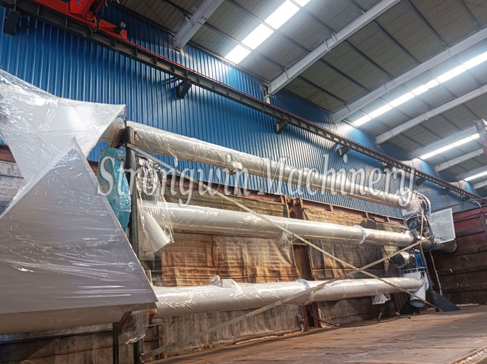 SZLH320 poultry feed pellet production plant packing and shipping to Anhui province, China