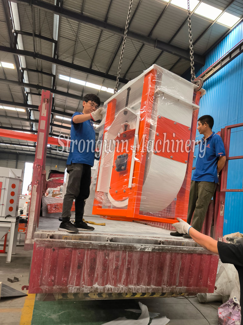 Animal feed pellet system equipment packing and shipping to Gansu Province, China