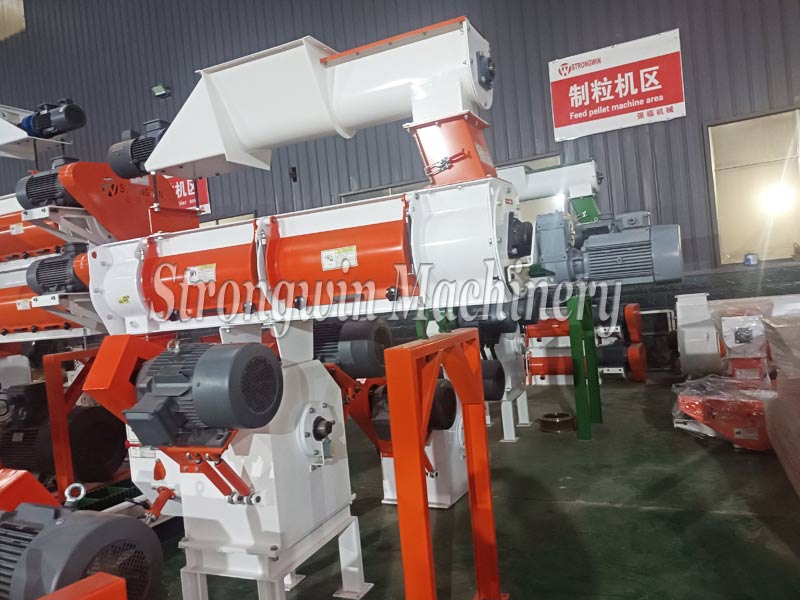 SZLH250 Animal Feed Pellet Making Plant packing and shipping to Albania