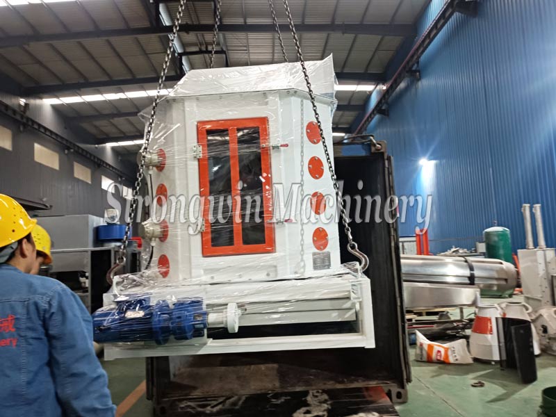 SZLH250 Feed Pellet Machine Plant packing and shipping to Peru