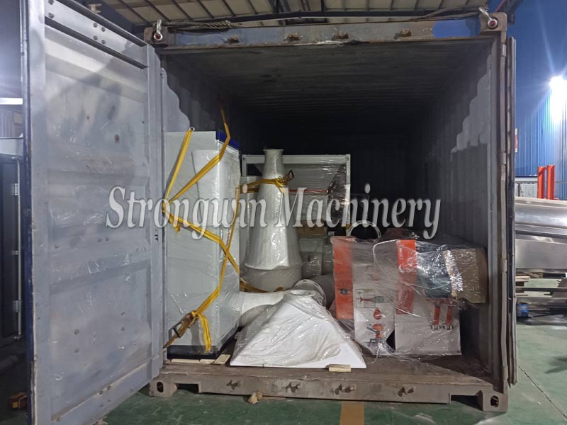 SZLH250 Feed Pellet Machine Plant packing and shipping to Peru