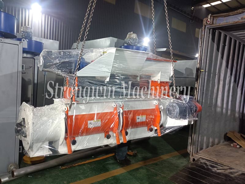 SZLH250 Feed Pellet Machine Plant packing and shipping to Peru